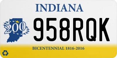 IN license plate 958RQK