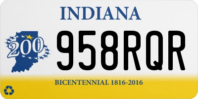 IN license plate 958RQR