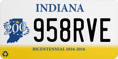 IN license plate 958RVE