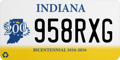 IN license plate 958RXG