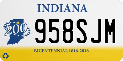 IN license plate 958SJM