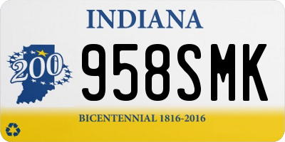 IN license plate 958SMK