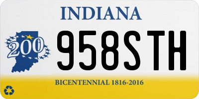 IN license plate 958STH