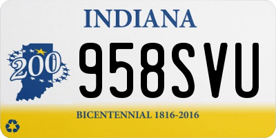 IN license plate 958SVU