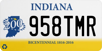 IN license plate 958TMR