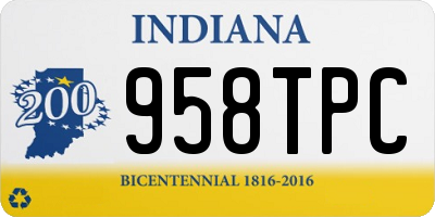 IN license plate 958TPC