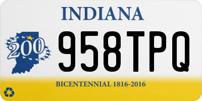 IN license plate 958TPQ
