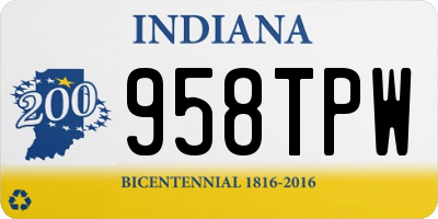 IN license plate 958TPW