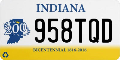 IN license plate 958TQD