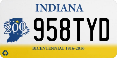 IN license plate 958TYD