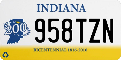 IN license plate 958TZN