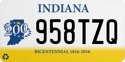 IN license plate 958TZQ