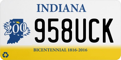 IN license plate 958UCK