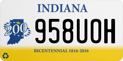IN license plate 958UOH