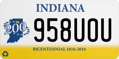 IN license plate 958UOU