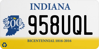 IN license plate 958UQL