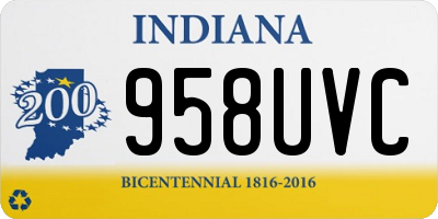 IN license plate 958UVC