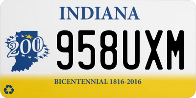 IN license plate 958UXM