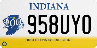 IN license plate 958UYO