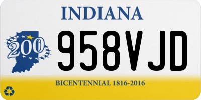 IN license plate 958VJD