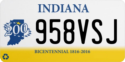 IN license plate 958VSJ