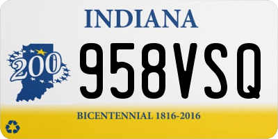 IN license plate 958VSQ
