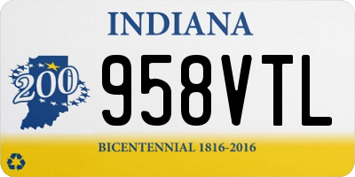 IN license plate 958VTL
