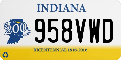 IN license plate 958VWD