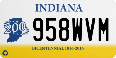 IN license plate 958WVM
