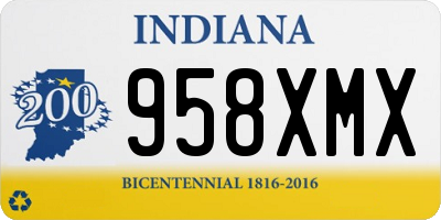 IN license plate 958XMX