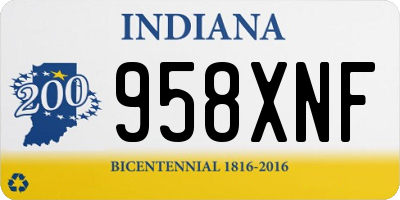 IN license plate 958XNF