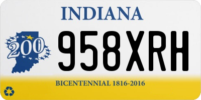 IN license plate 958XRH
