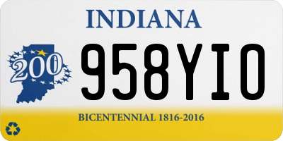 IN license plate 958YIO