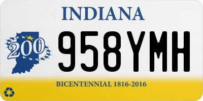IN license plate 958YMH
