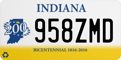 IN license plate 958ZMD