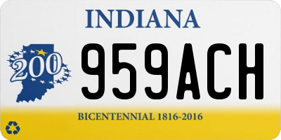 IN license plate 959ACH