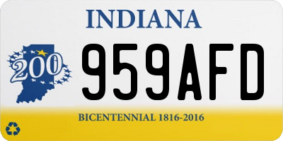 IN license plate 959AFD
