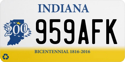 IN license plate 959AFK