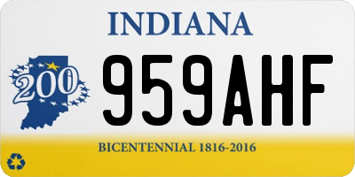 IN license plate 959AHF