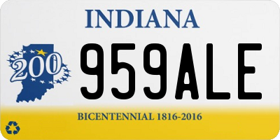 IN license plate 959ALE