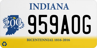 IN license plate 959AOG