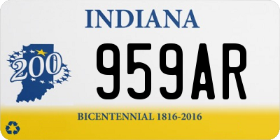 IN license plate 959AR