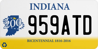 IN license plate 959ATD