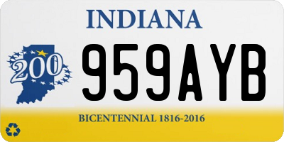 IN license plate 959AYB