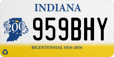 IN license plate 959BHY