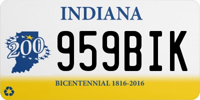 IN license plate 959BIK