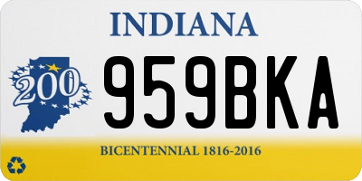 IN license plate 959BKA
