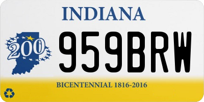IN license plate 959BRW