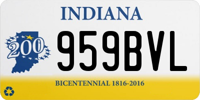 IN license plate 959BVL