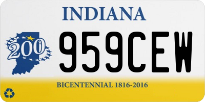 IN license plate 959CEW